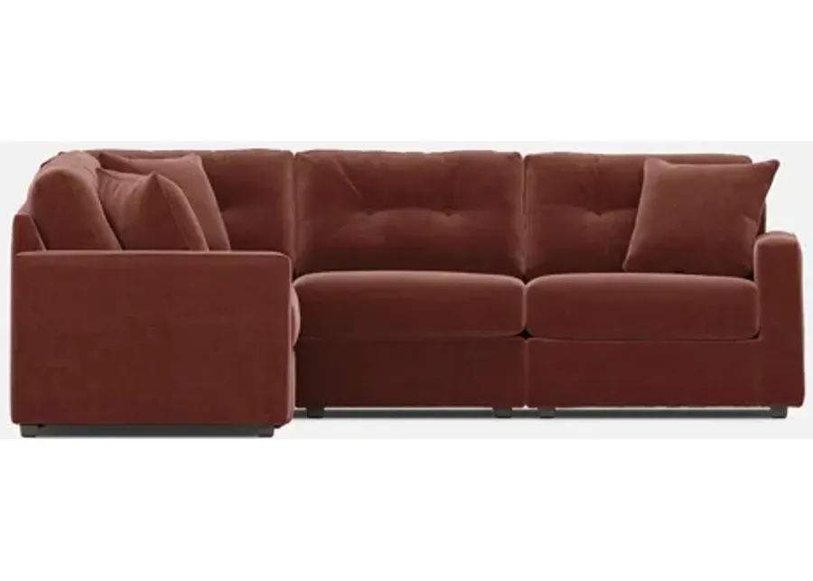 Modular One 5Piece Sectional Merlot by Levin Furniture & Mattress