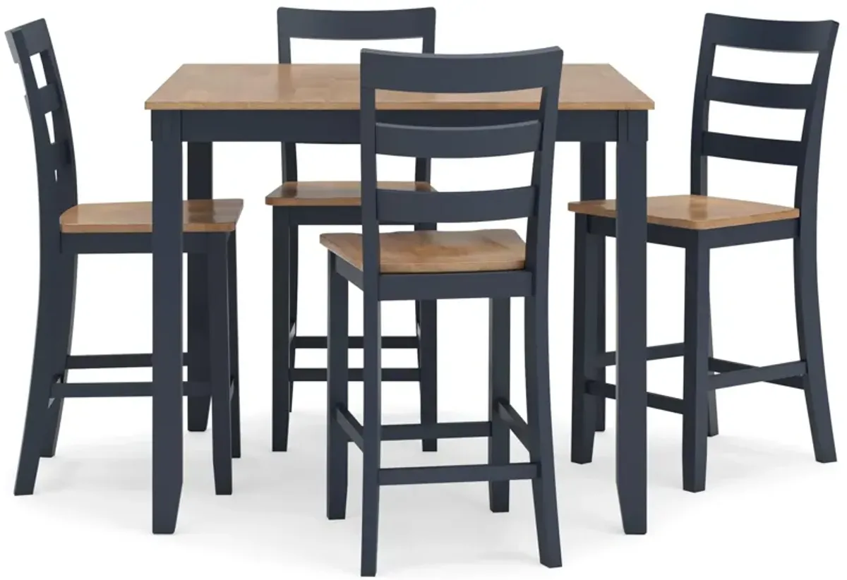 Gesthaven 5-Piece Counter Height Dining Set