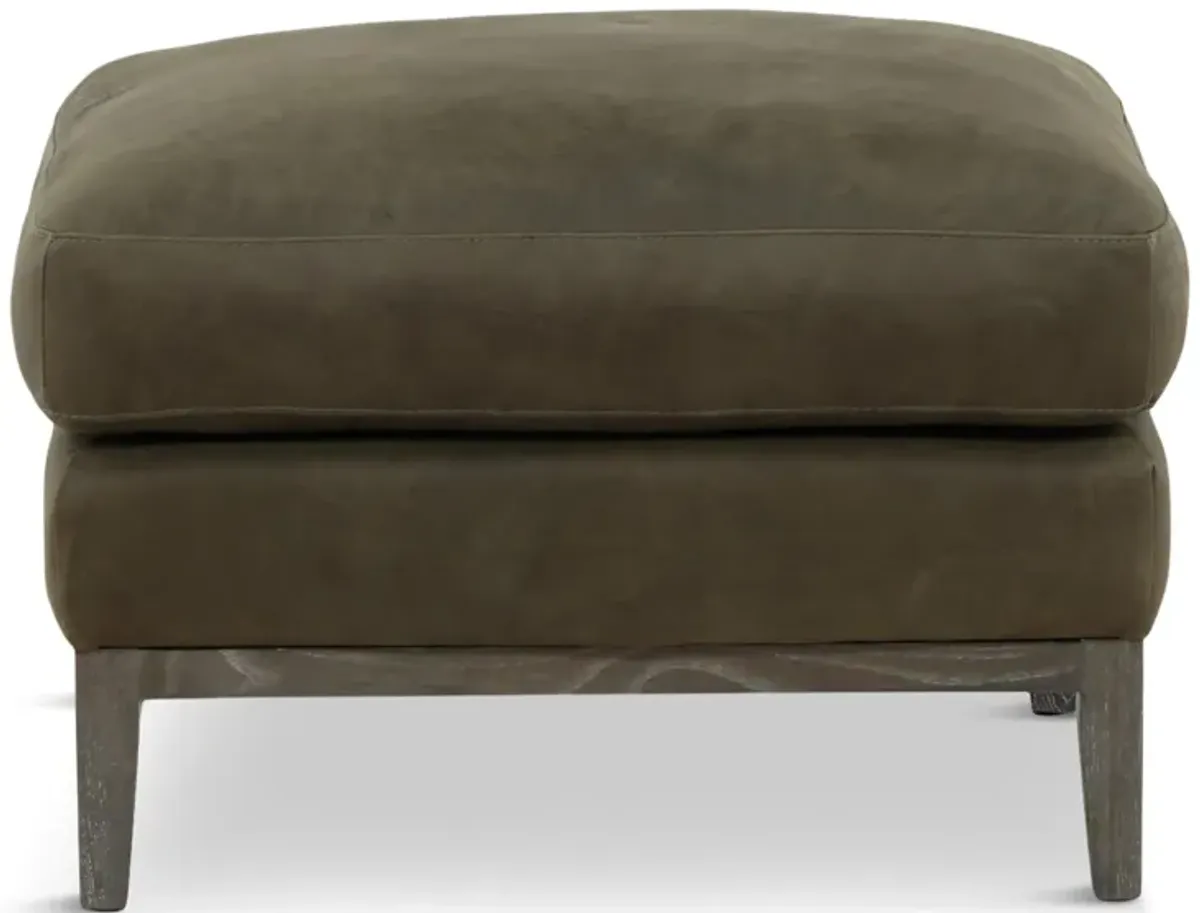 Optima Leather Ottoman