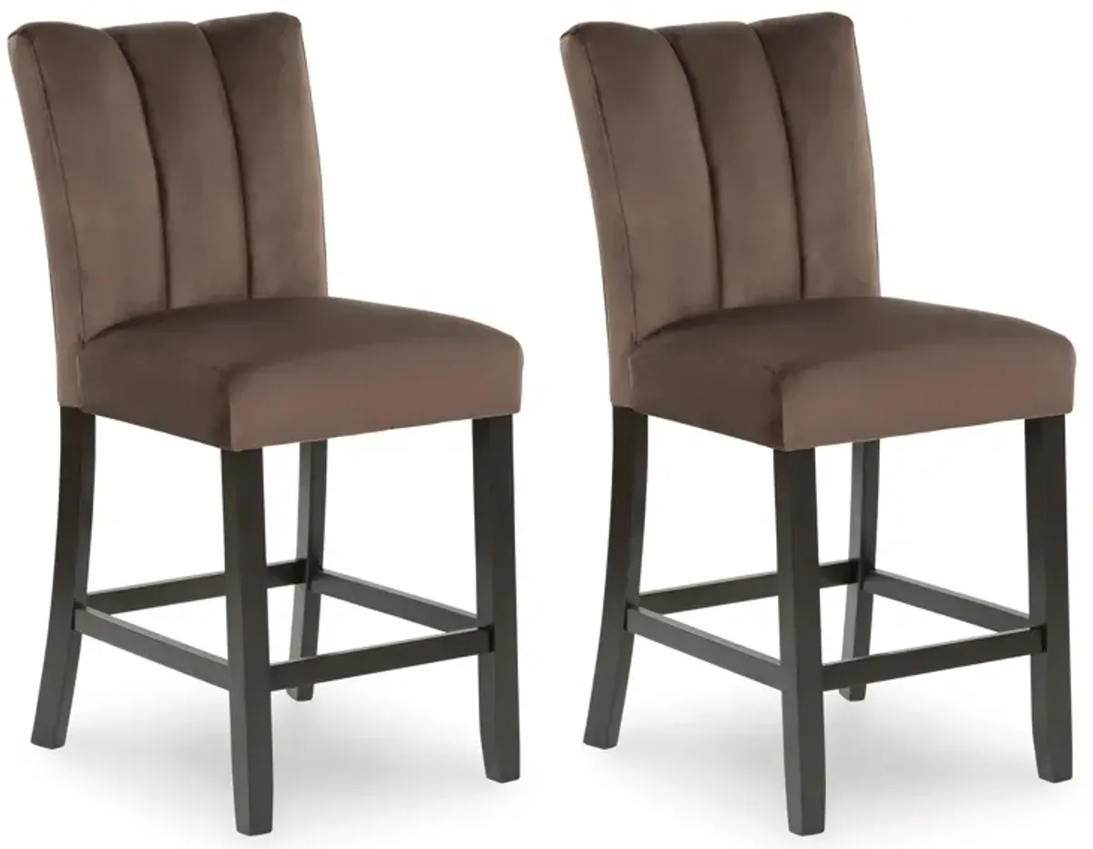 Jazmore Counter Height Upholstered Bar Stool (Set of 2)