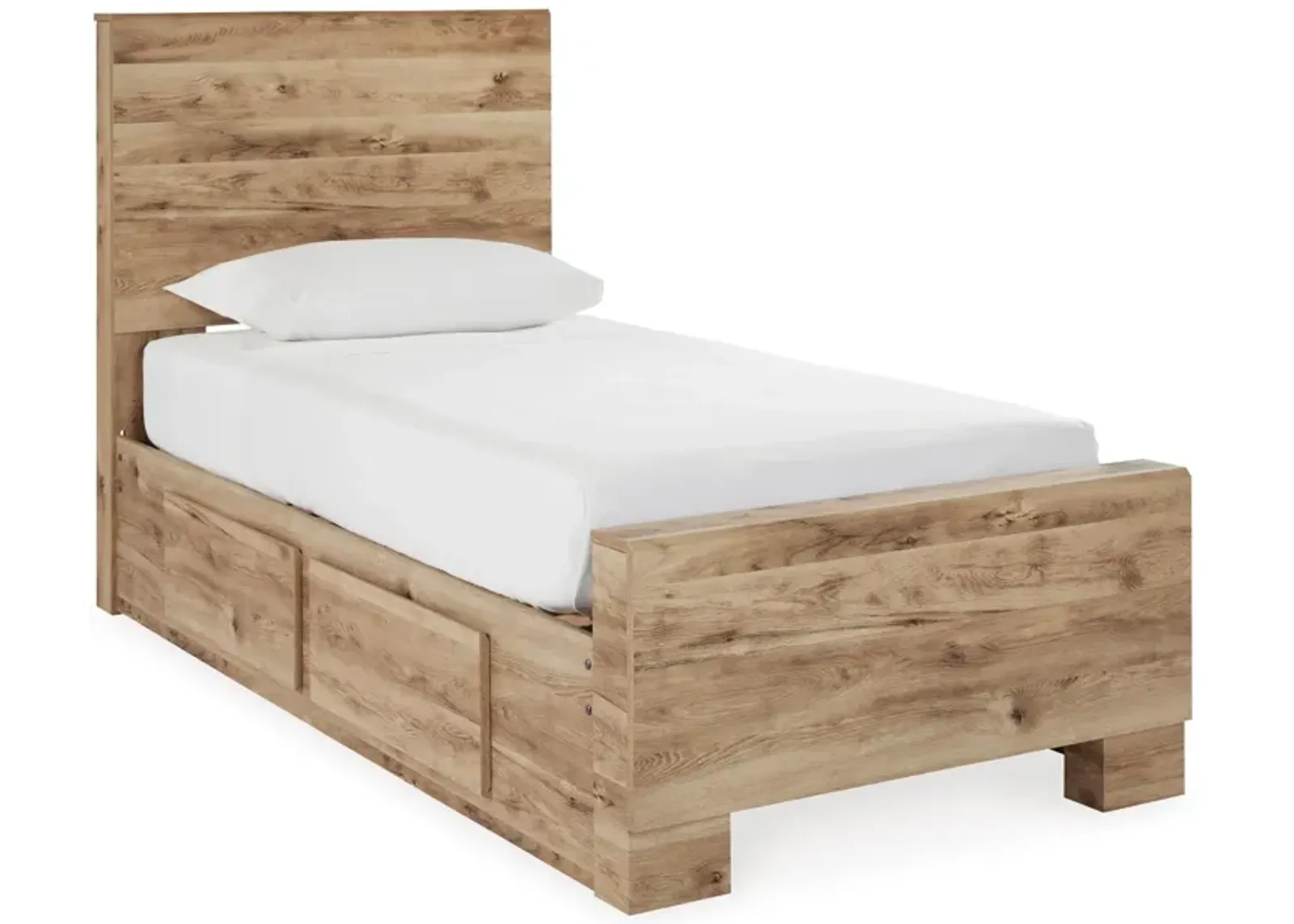 Hyanna Twin Panel Bed with 1 Side Storage