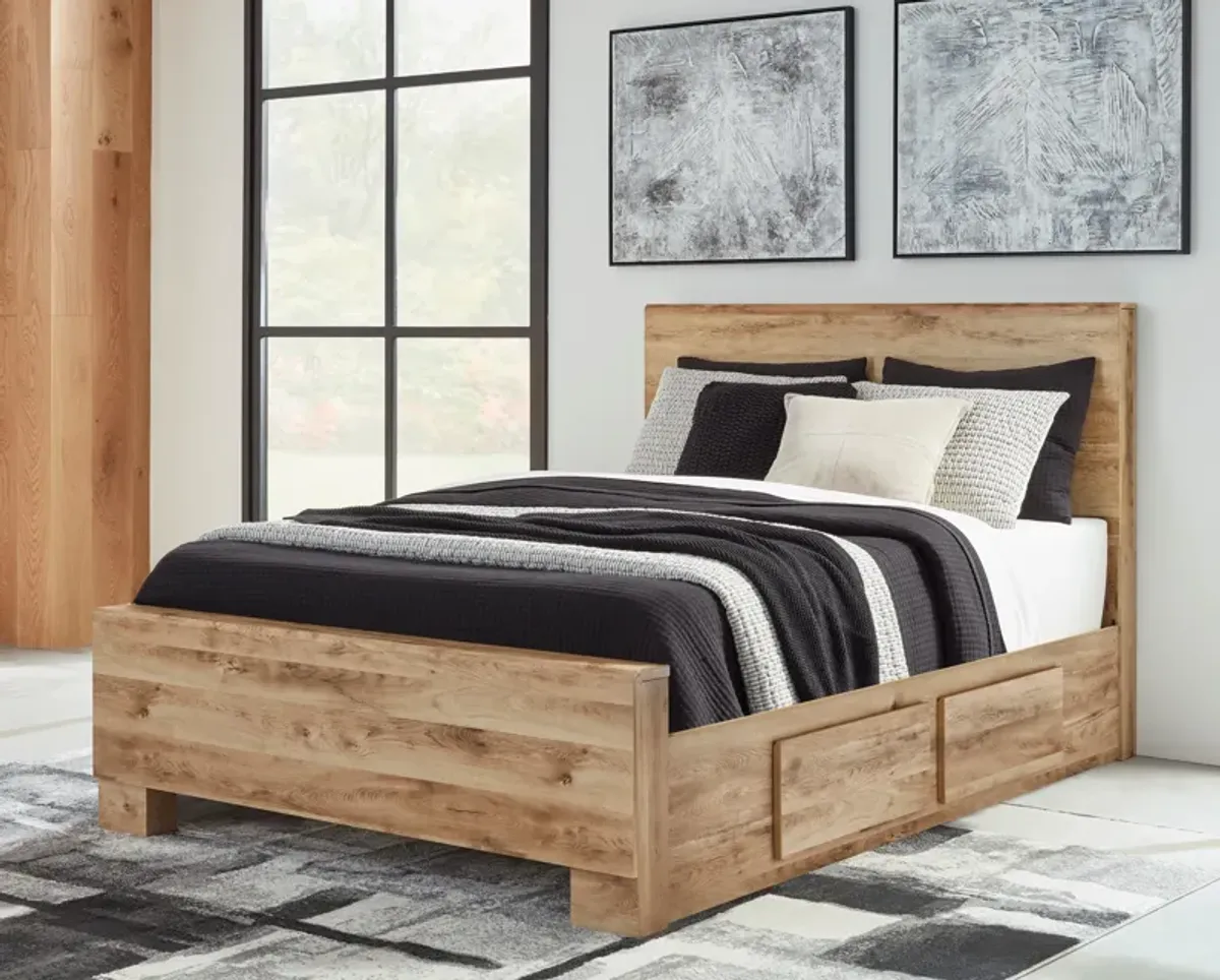 Hyanna Queen Panel Bed with 2 Side Storage