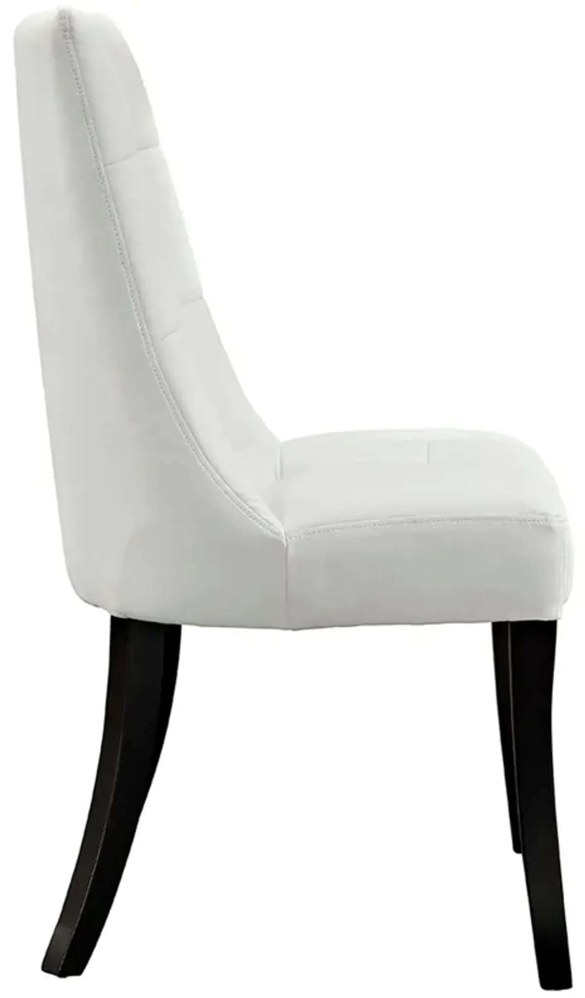 Noblesse Dining Vinyl Side Chair by Modway White