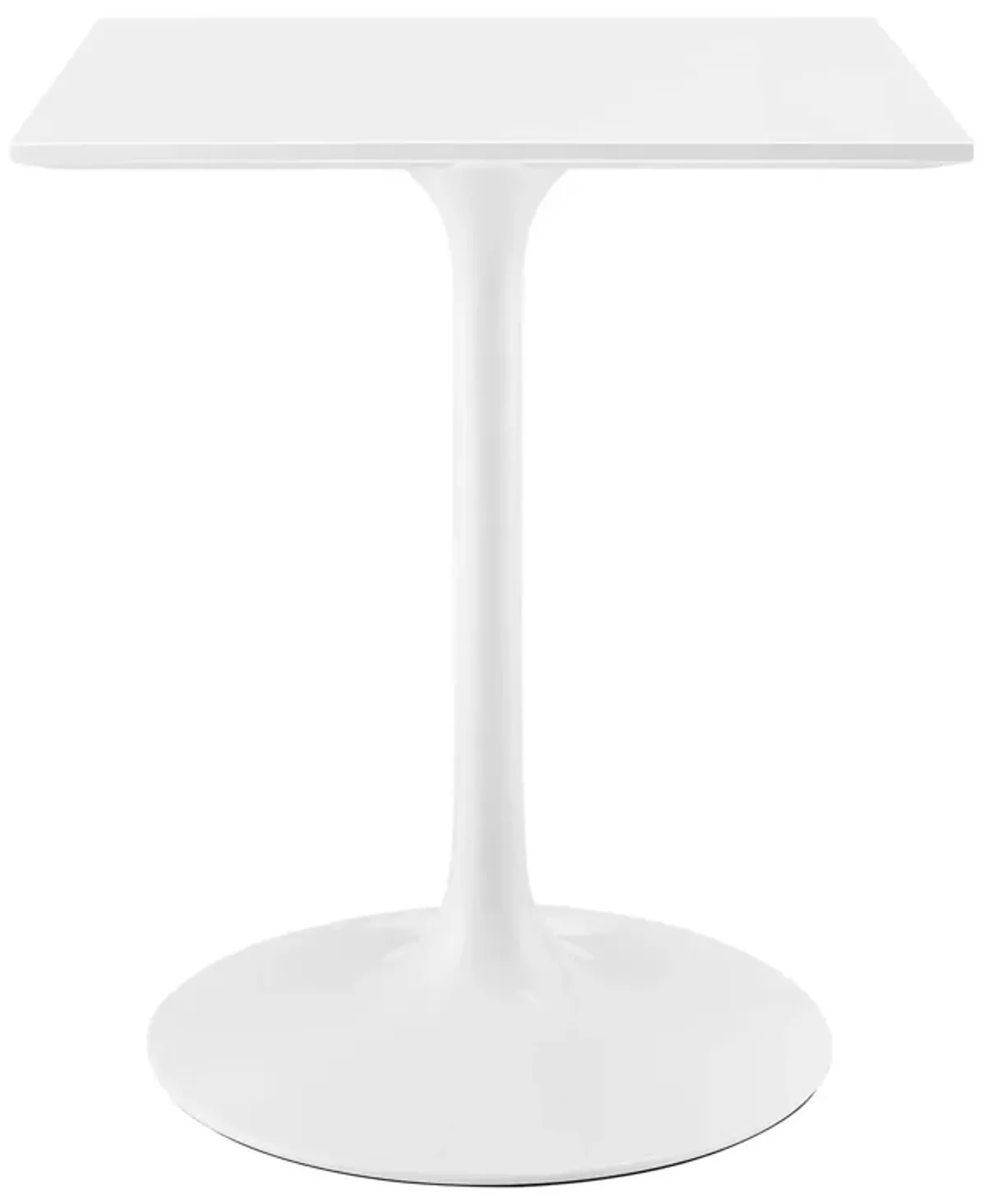 Lippa Square Wood Dining Table by Modway 24" / White