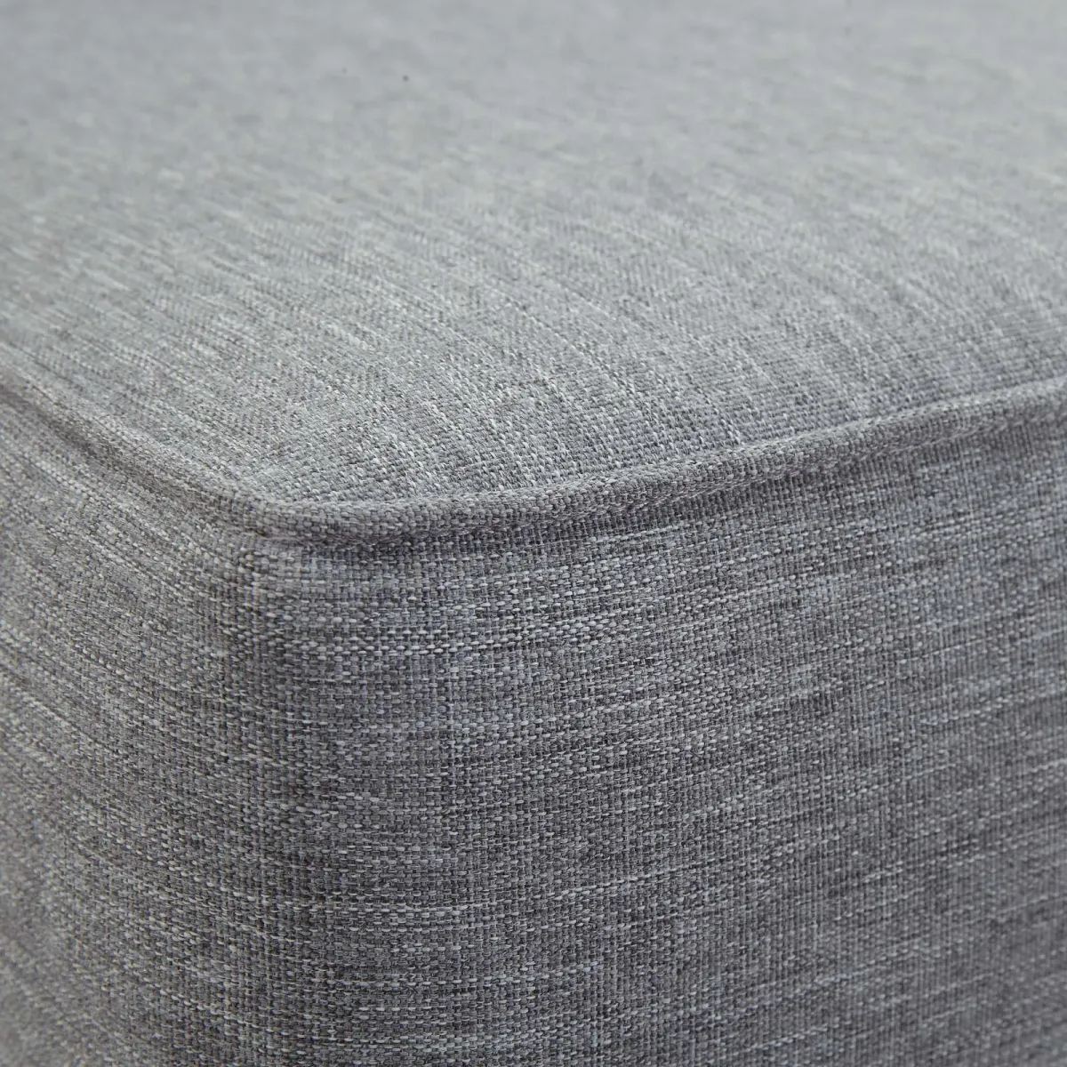 Marina Armless Outdoor Patio Teak Sofa by Modway Natural Gray