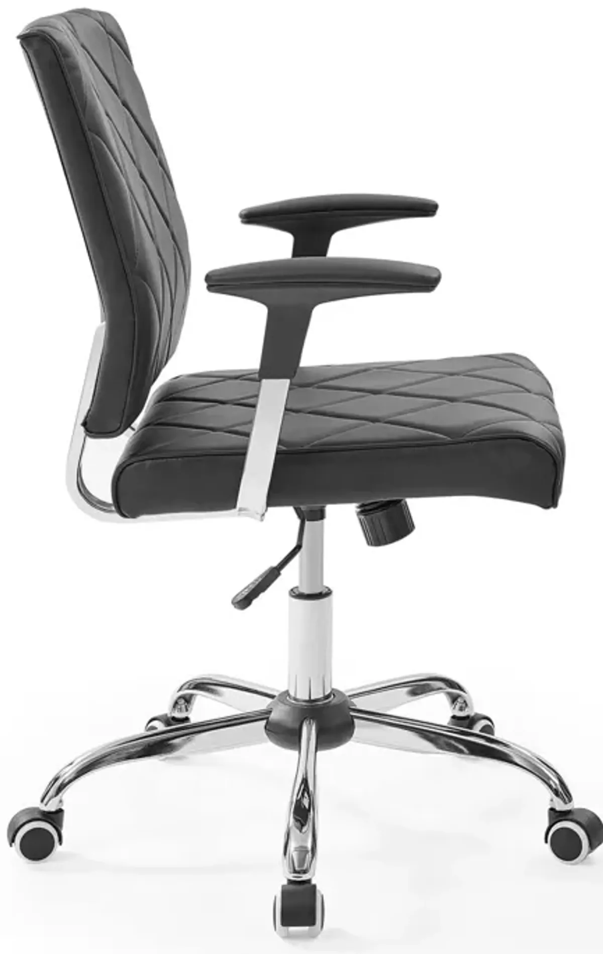 Lattice Vinyl Office Chair by Modway Black