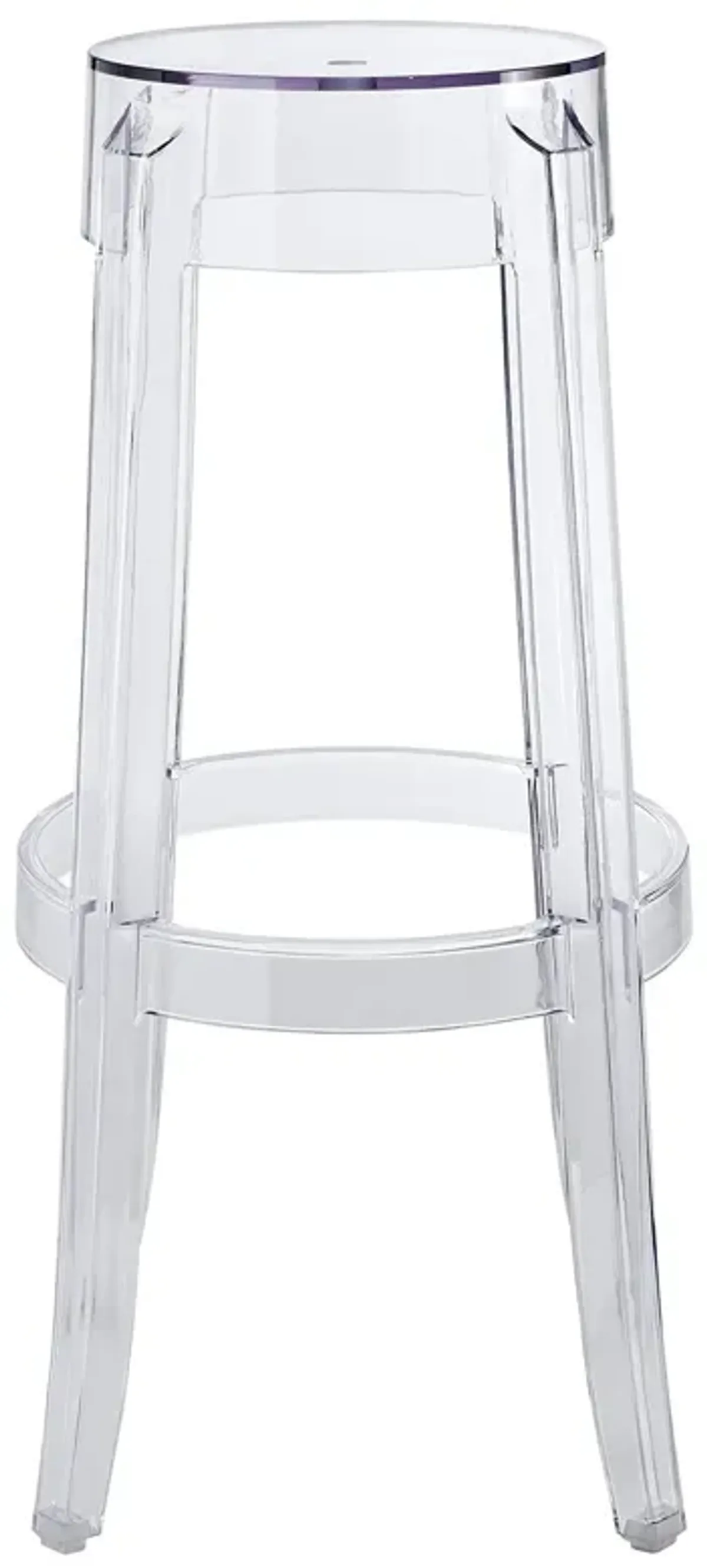 Casper Bar Stool Set of 2 by Modway Clear