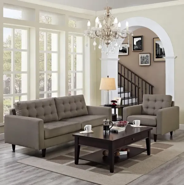 Empress Armchair and Sofa Set of 2 by Modway Laguna