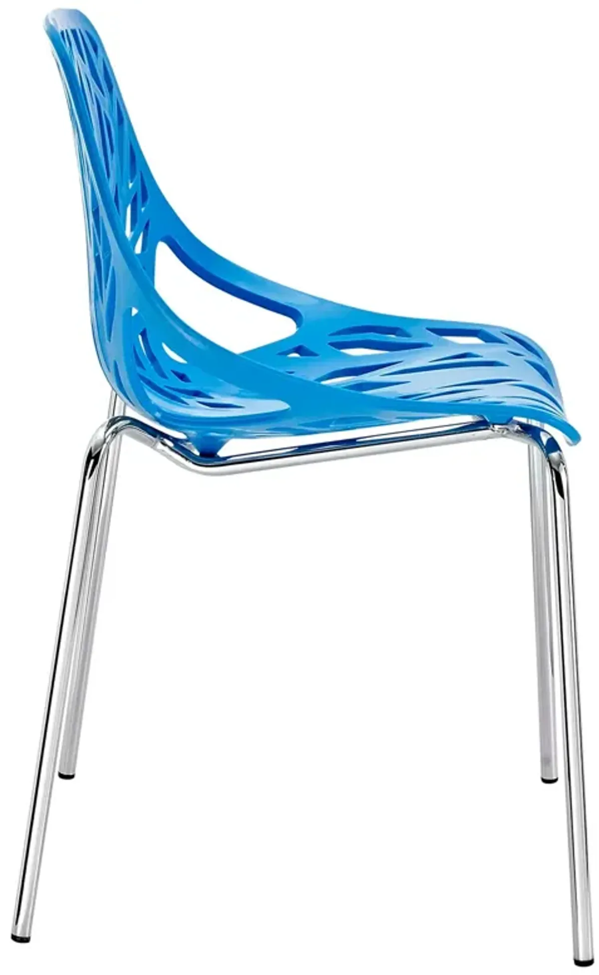Stencil Plastic Dining Side Chair Set of 2 by Modway