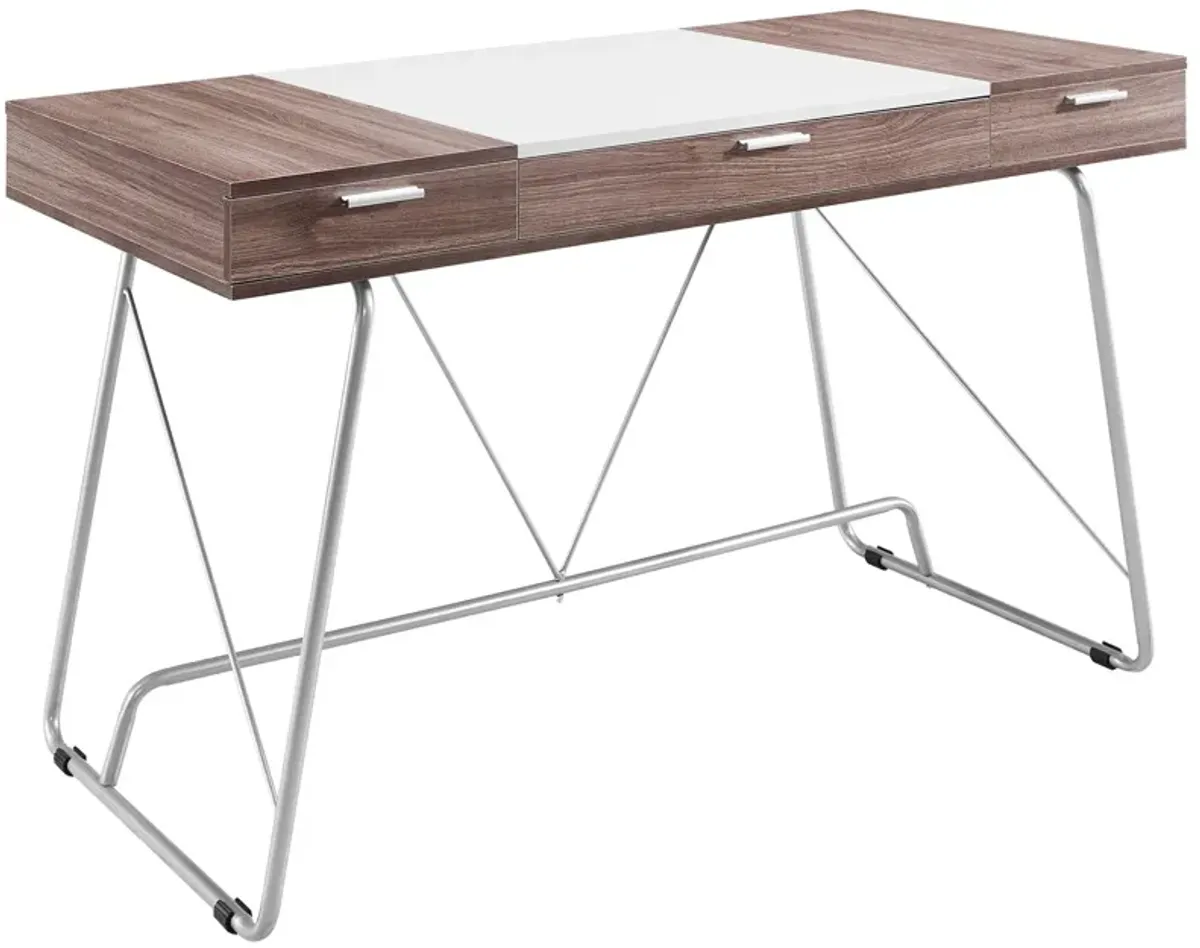 Panel Office Desk by Modway Birch