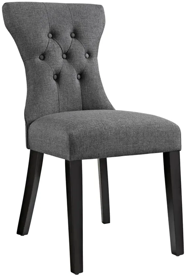 Silhouette Dining Side Chair by Modway Gray