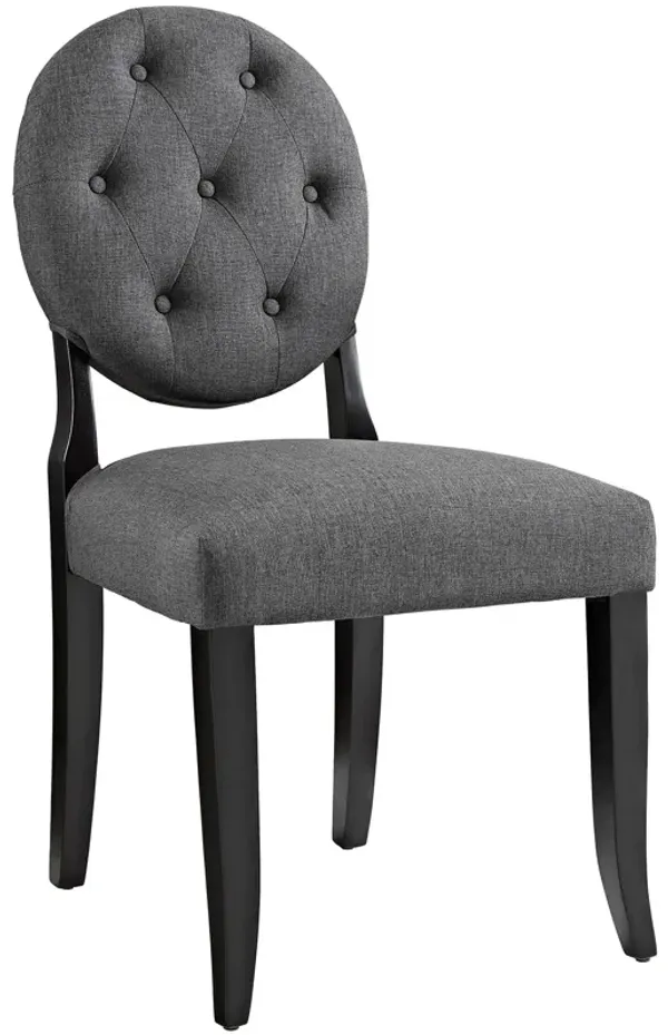Button Dining Side Chair by Modway Gray