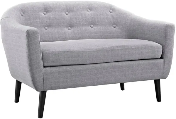 Wit Upholstered Fabric Loveseat by Modway Light Gray
