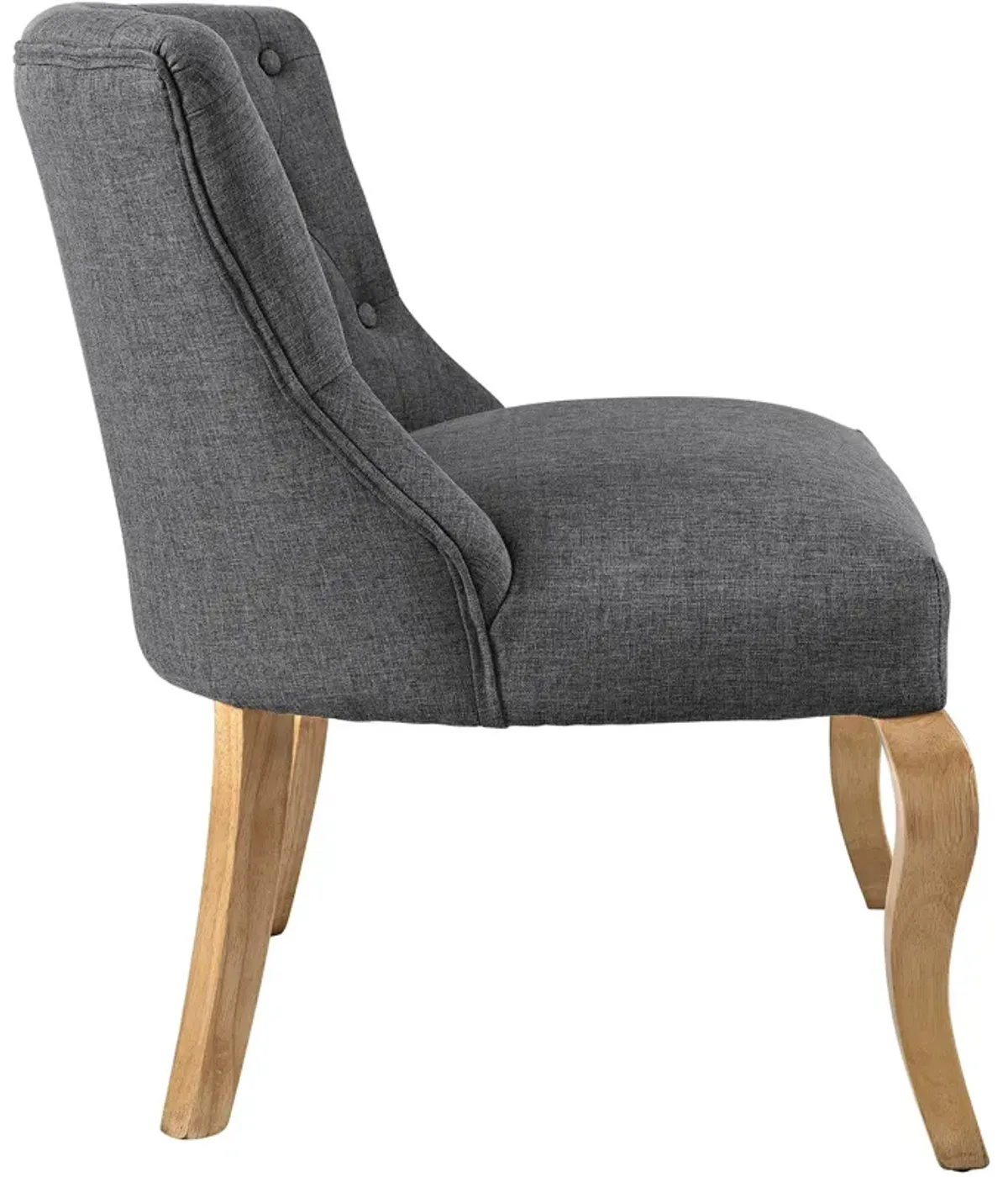 Royal Upholstered Fabric Armchair by Modway Gray