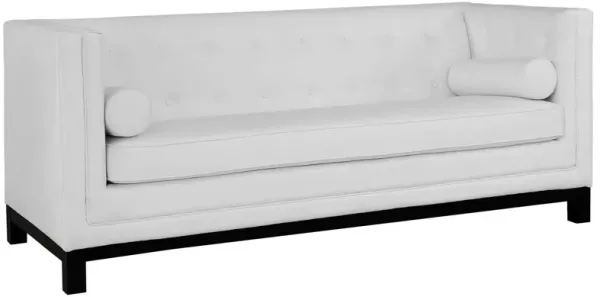 Imperial Bonded Leather Sofa by Modway White