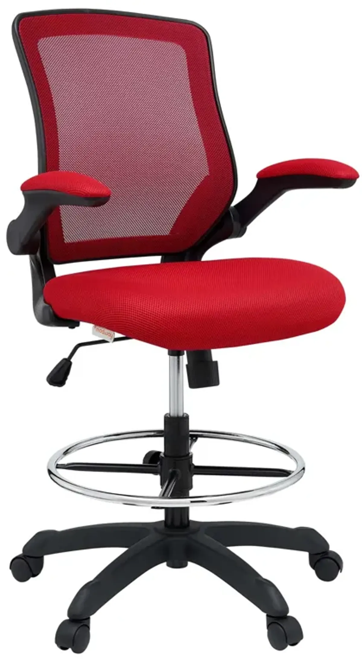 Veer Drafting Chair by Modway Red