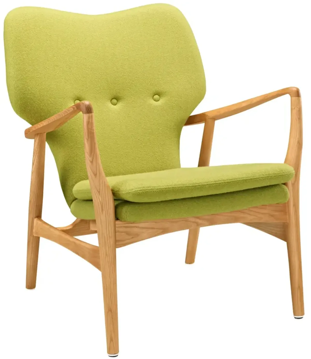 Heed Upholstered Fabric Lounge Chair by Modway Black Yellow