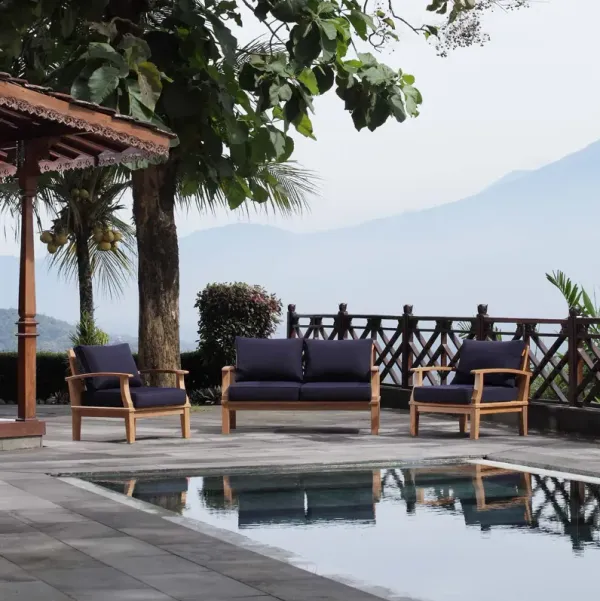 Marina 3 Piece Outdoor Patio Teak Set by Modway