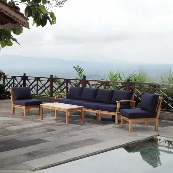 Marina 7 Piece Outdoor Patio Teak Set by Modway