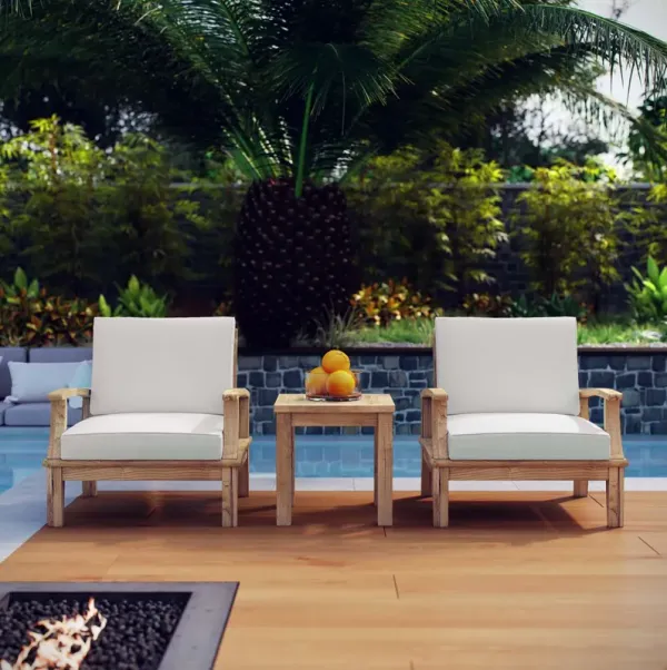 Marina 3 Piece Outdoor Patio Teak Set by Modway