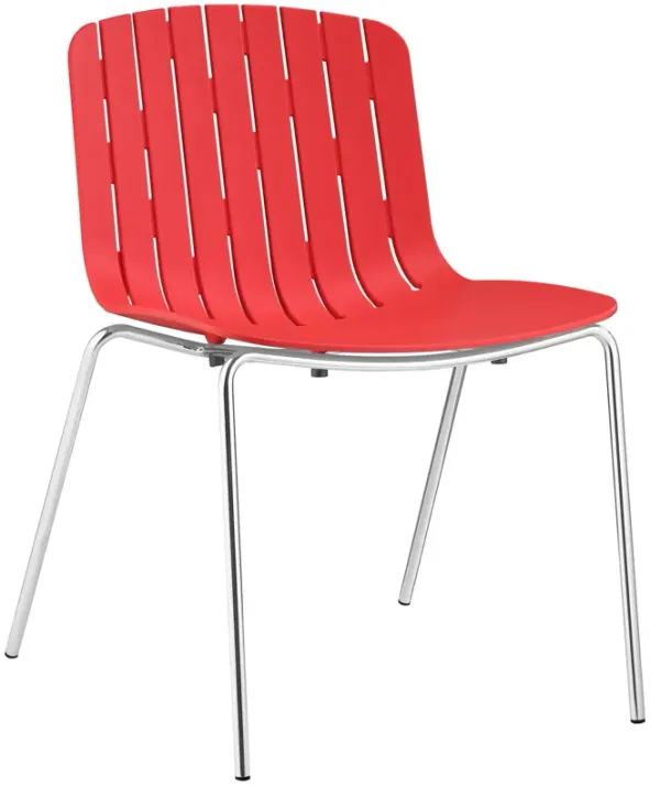 Trace Dining Side Chair by Modway Red