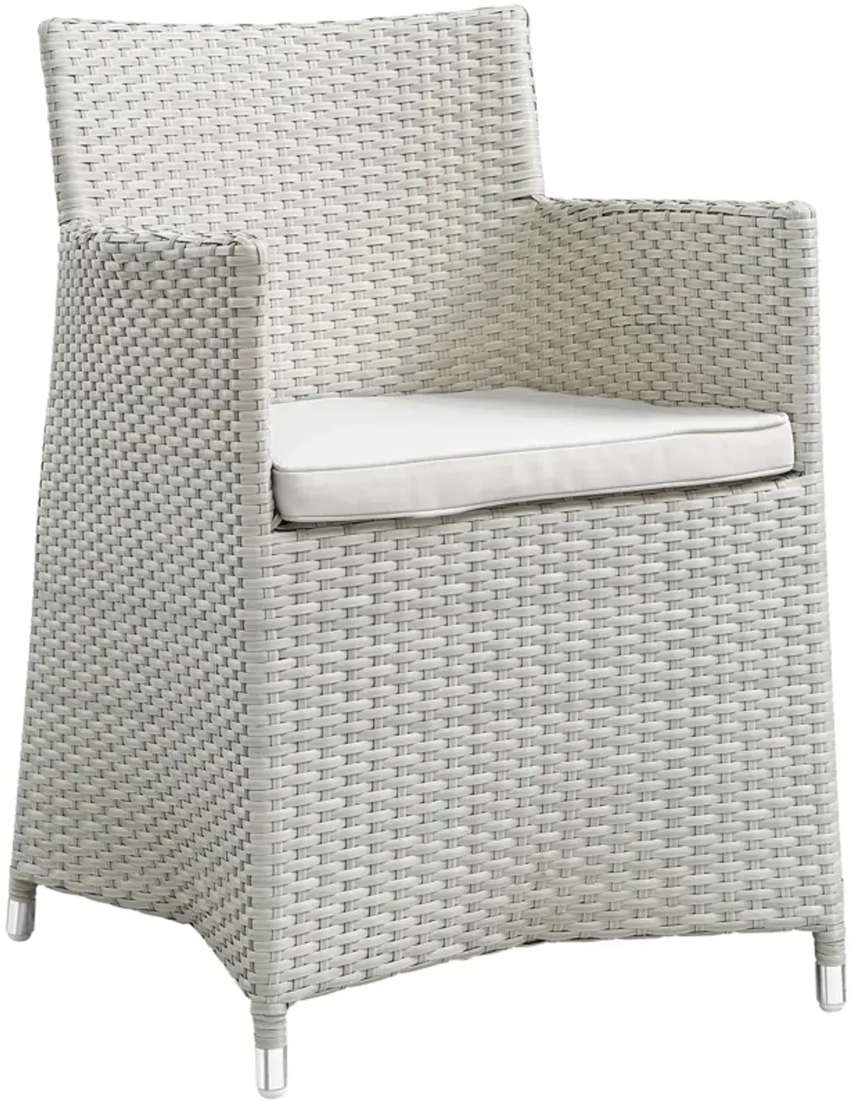 Junction Dining Outdoor Patio Armchair by Modway Gray White
