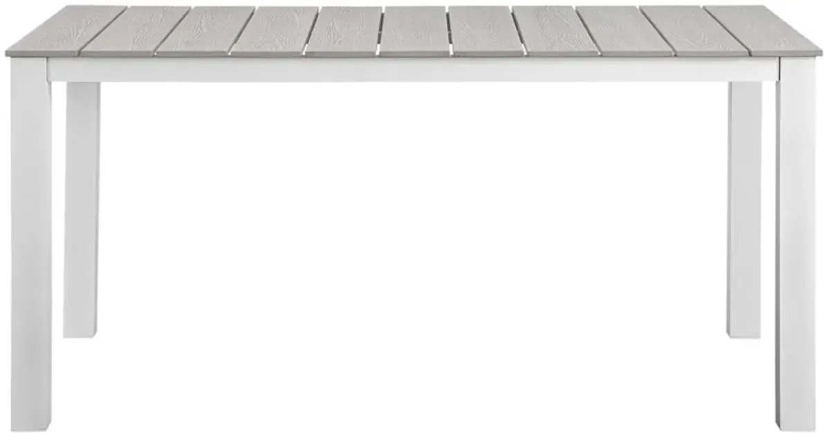 Maine 63" Outdoor Patio Dining Table by Modway