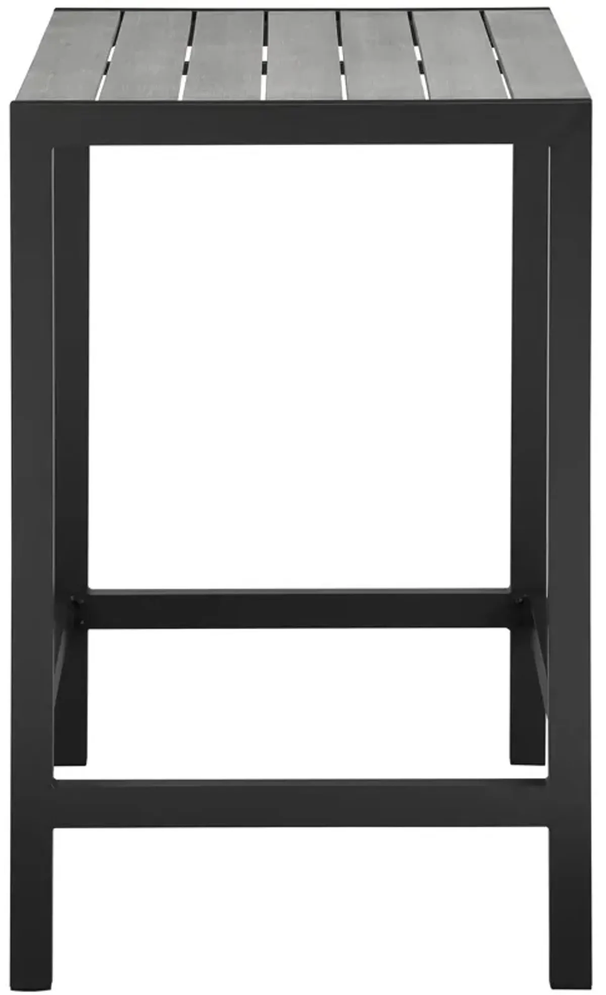 Maine Outdoor Patio Bar Table by Modway Brown Gray