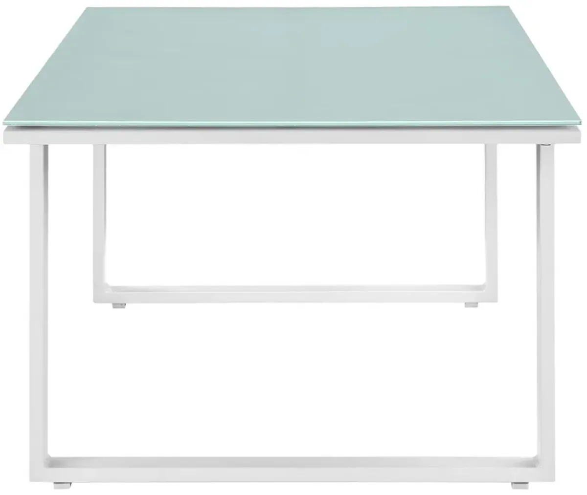 Fortuna Outdoor Patio Coffee Table by Modway White