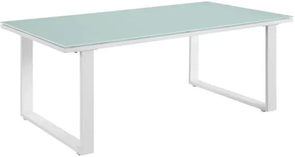 Fortuna Outdoor Patio Coffee Table by Modway White