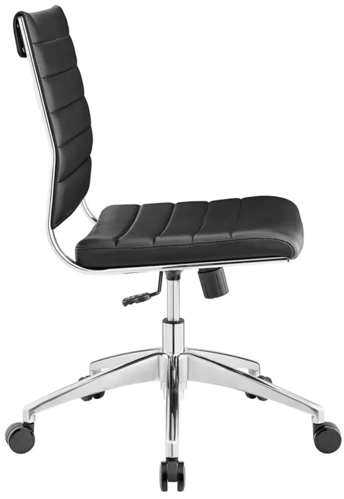 Jive Armless Mid Back Office Chair by Modway Black