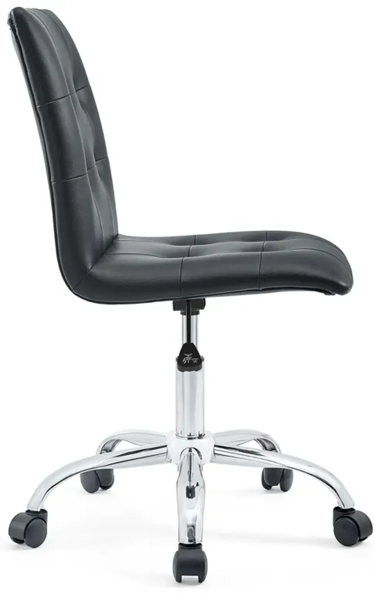 Prim Armless Mid Back Office Chair by Modway Black