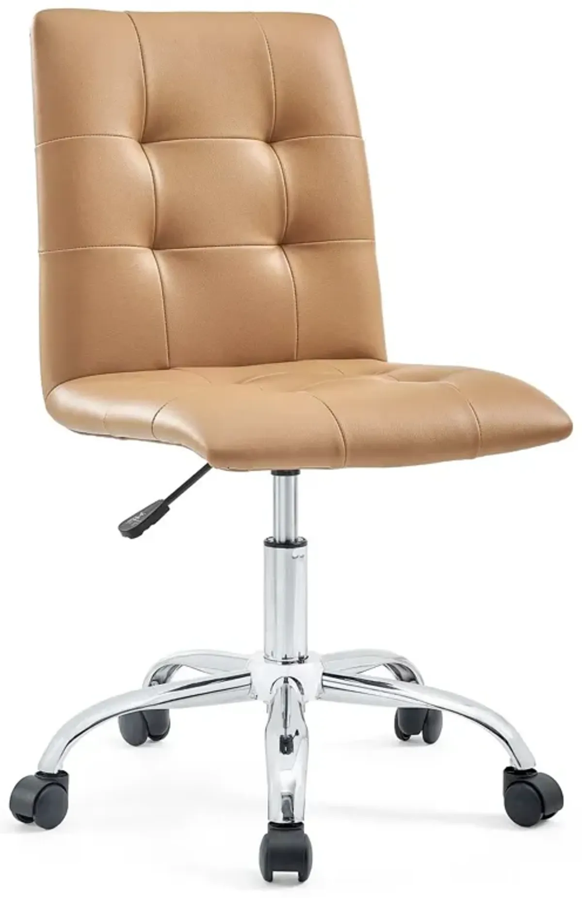 Prim Armless Mid Back Office Chair by Modway Tan