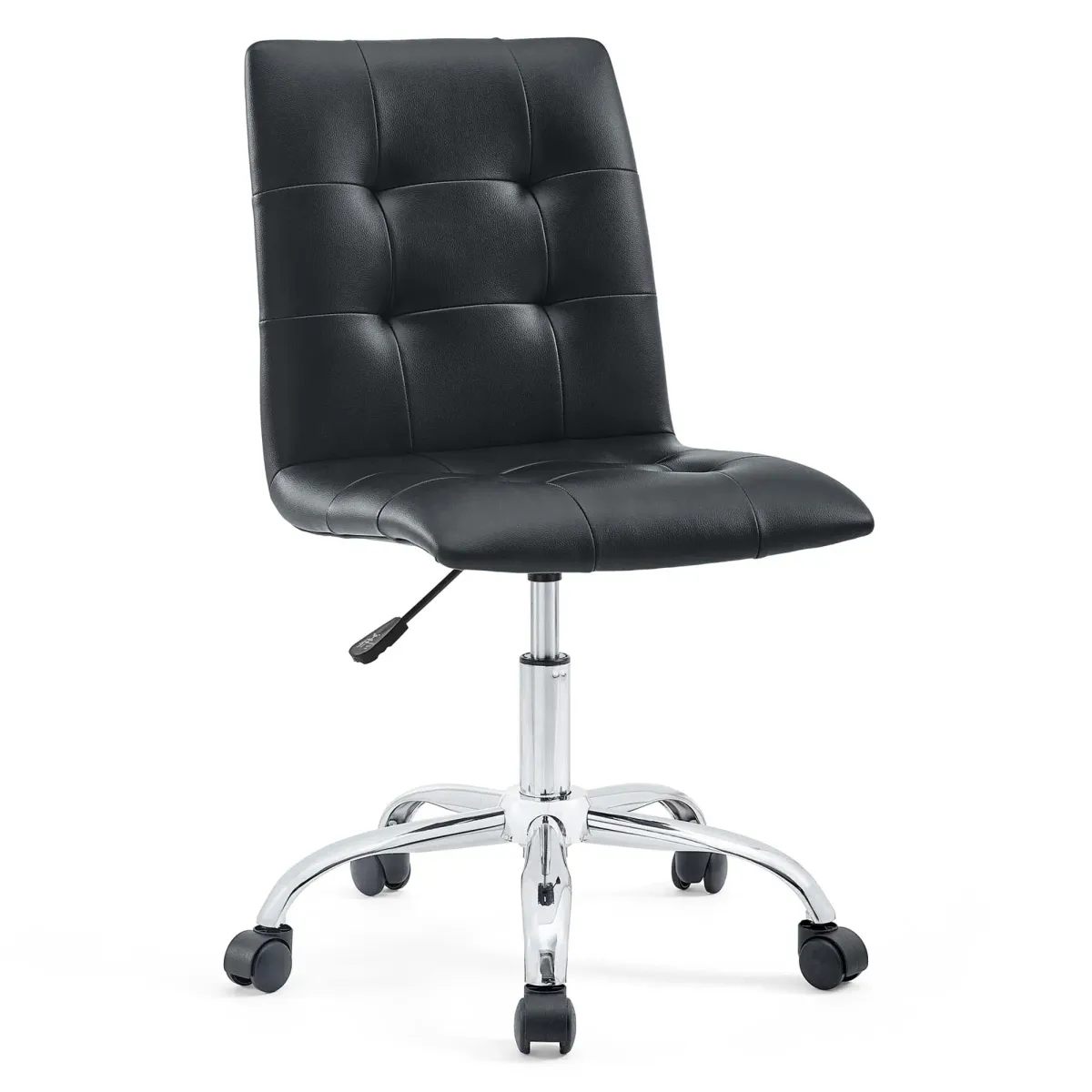 Prim Armless Mid Back Office Chair by Modway White