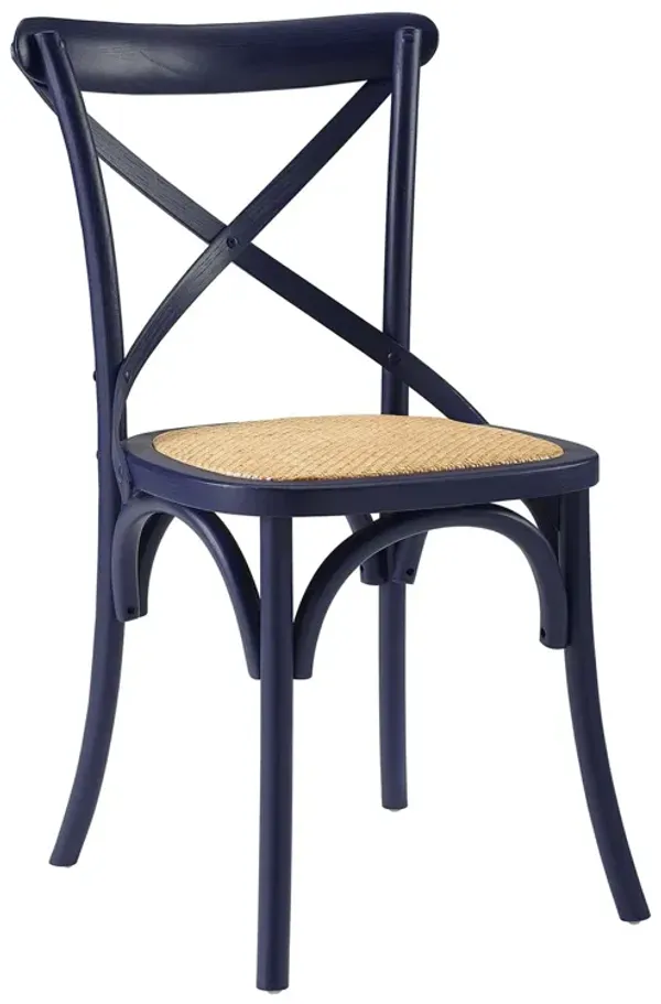 Gear Dining Side Chair by Modway Midnight Blue