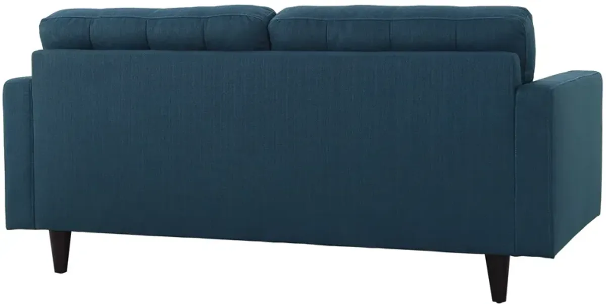 Empress Upholstered Fabric Loveseat by Modway Azure