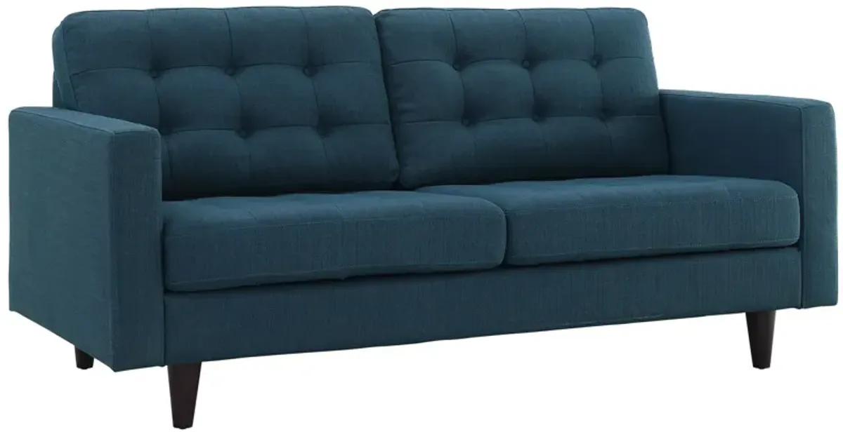 Empress Upholstered Fabric Loveseat by Modway Gray