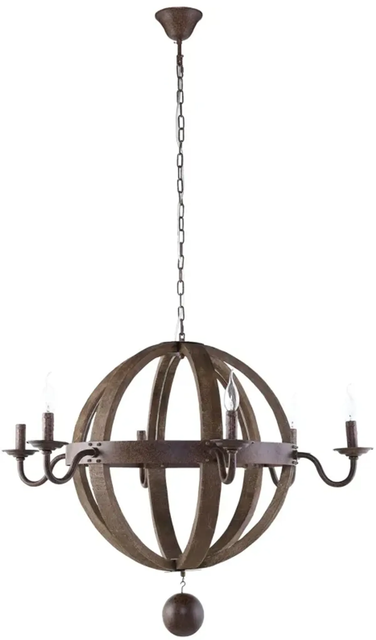 Catapult Chandelier by Modway Antique Brass