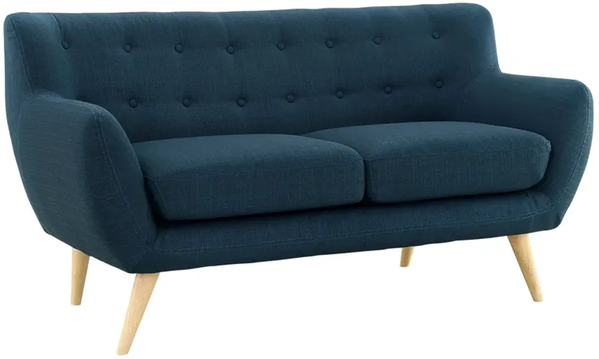 Remark Upholstered Fabric Loveseat by Modway Azure