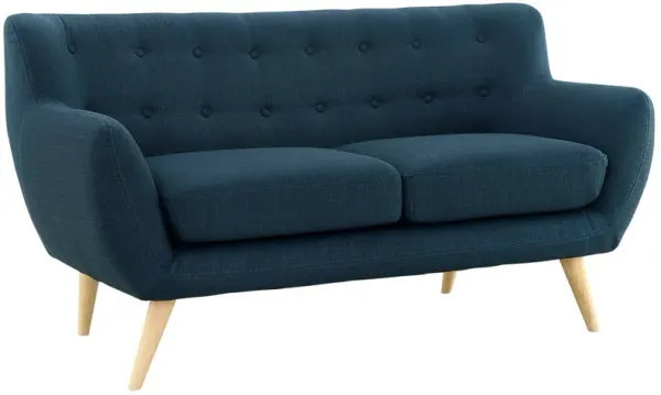 Remark Upholstered Fabric Loveseat by Modway Azure