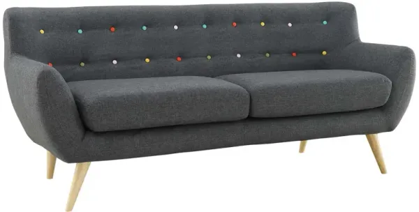 Remark Upholstered Fabric Sofa by Modway Gray