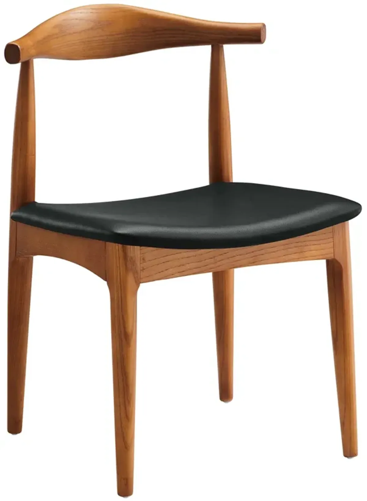 Tracy Dining Chairs Wood Set of 4 by Modway Black