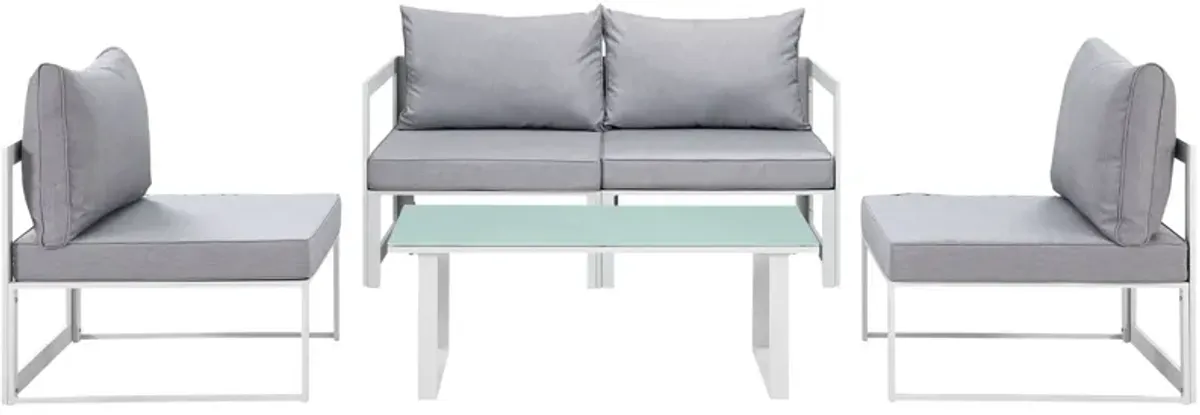 Fortuna 5 Piece Outdoor Patio Sectional Sofa Set by Modway