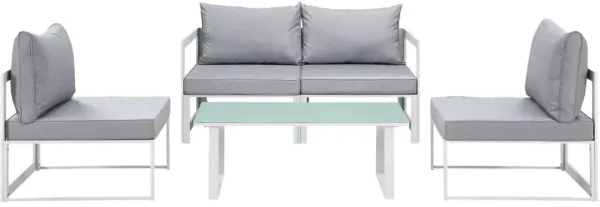 Fortuna 5 Piece Outdoor Patio Sectional Sofa Set by Modway