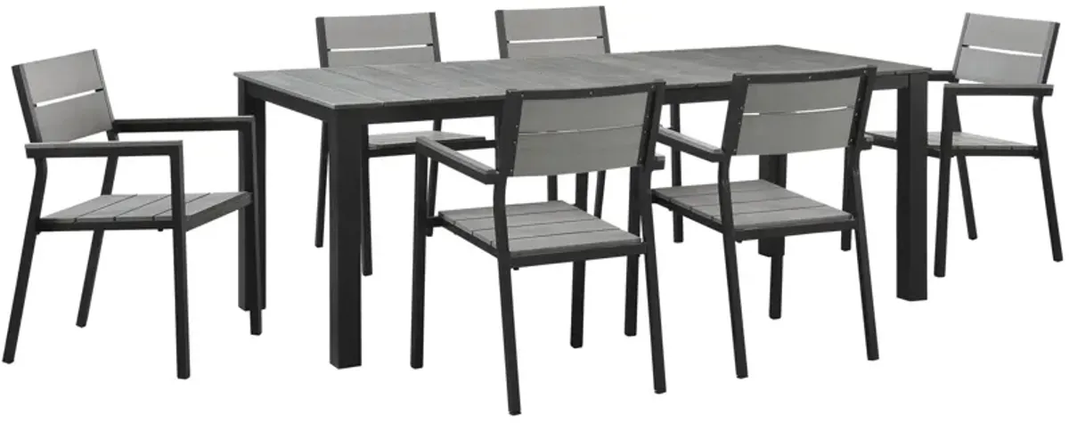 Maine 7 Piece Outdoor Patio Dining Set by Modway