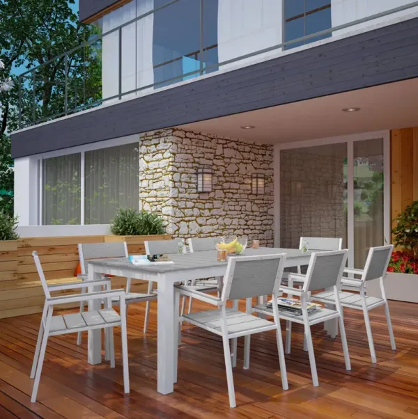 Maine 9 Piece Outdoor Patio Dining Set by Modway