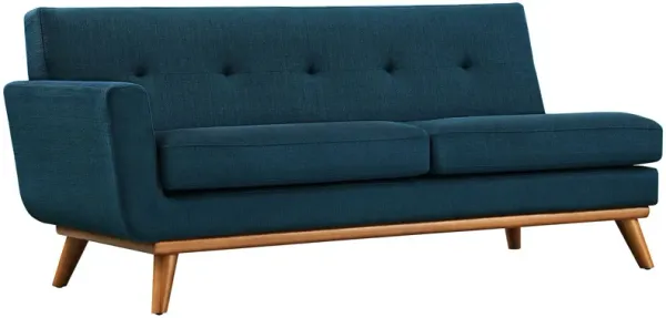 Engage Left-Arm Upholstered Fabric Loveseat by Modway Azure