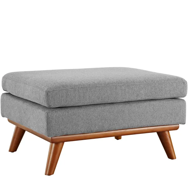 Engage Upholstered Fabric Ottoman by Modway Expectation Gray
