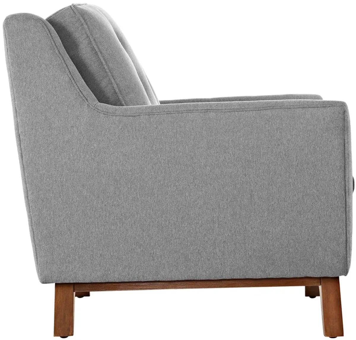 Beguile Upholstered Fabric Loveseat by Modway Expectation Gray