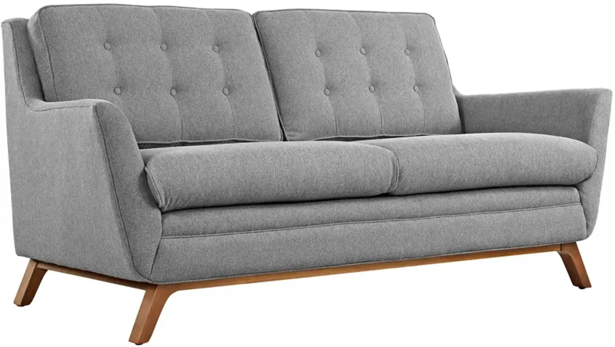 Beguile Upholstered Fabric Loveseat by Modway Expectation Gray